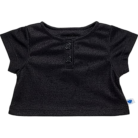 Build-A-Bear T-shirt med Knapper, sort