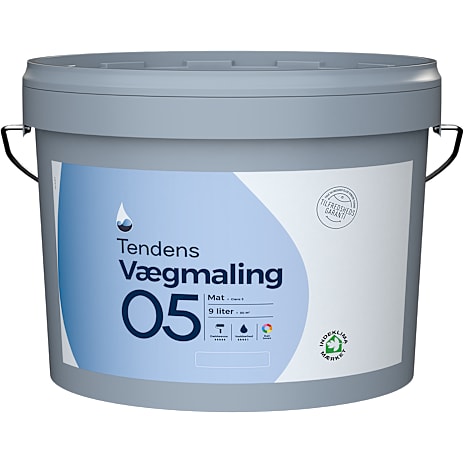 Tendens vægmaling mat 5 9 liter 9000 ml