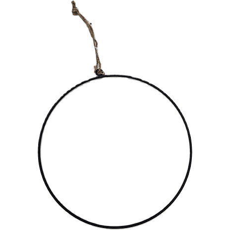 Metalring Diameter 30 cm Sort