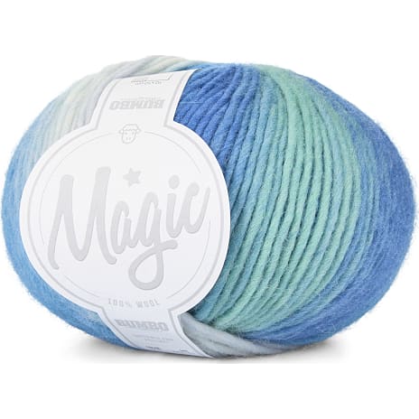 Bumbo By Mayflower Bumbo Magic uldgarn - blå, turkis, hvid 906 1 stk.