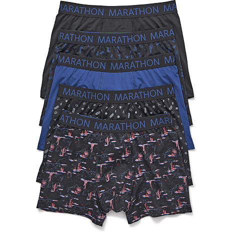 marathon herre 5-pak tights str. xl - multifarvet