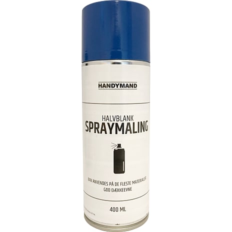 Handymand Spraymaling Halvblank Blå
