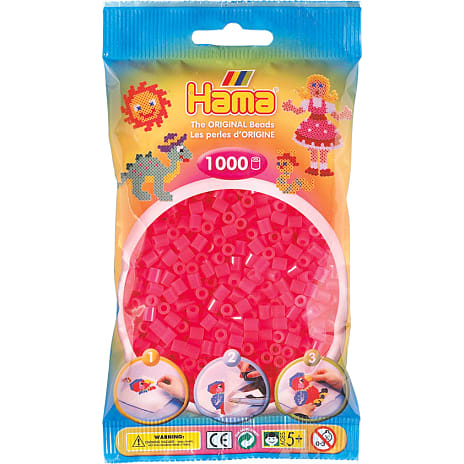 Hama Perler 1.000 stk. Fuchia Neon