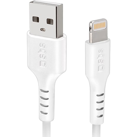 SBS Lightning Kabel 3 meter Hvid