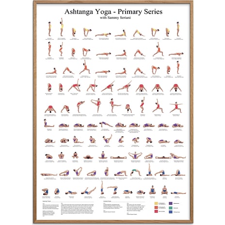 Citatplakat Yoga poses - 30x40 cm 1 stk.