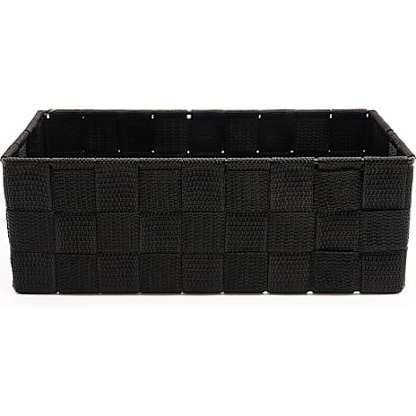 Salling Fletkurv i rattan 24x12 cm - sort 1 stk.