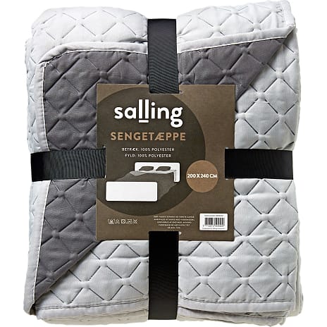 Salling sengetæppe 200x240 cm - grå 1 stk.