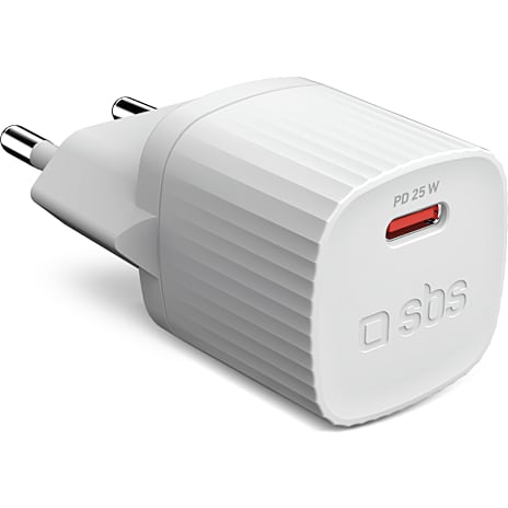 SBS oplader 25W - hvid 1 stk.