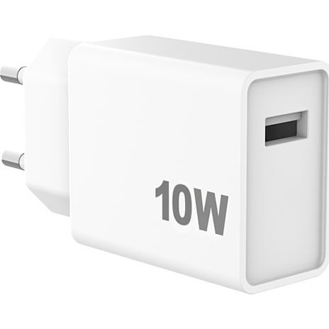 Sinox 220V USB-A Oplader 10W Hvid