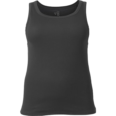 VRS dame rib tanktop str. 50 - sort 1 stk.