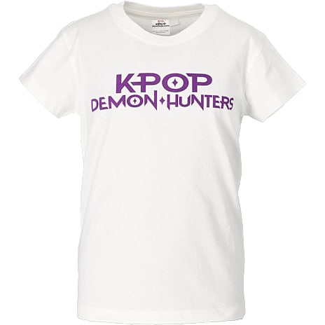 Licens KPop Demon Hunters T-shirt str. 122/128 - grå 1 stk.