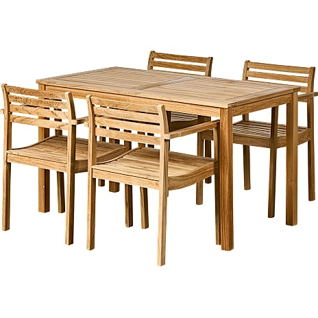 Rosenborg Havebord Med 4 Stole Teak