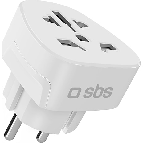 SBS Rejseadapter Europa Hvid