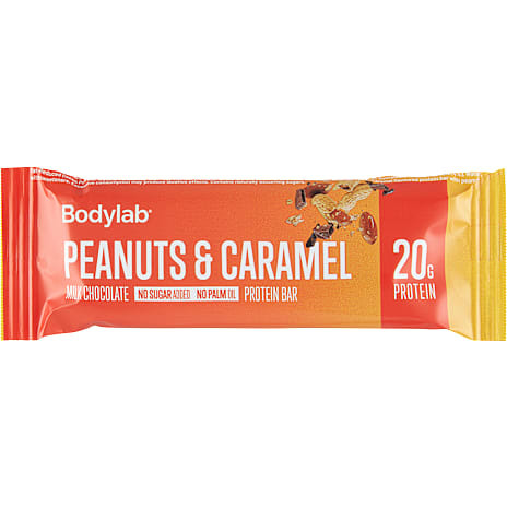 Bodylab Proteinbar med Peanuts og Karamel uden Tilsat Sukker