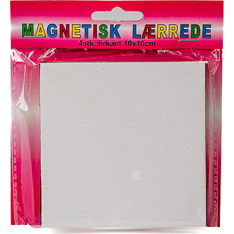 Mangnetisk lærrede 10x10 cm 1 stk.