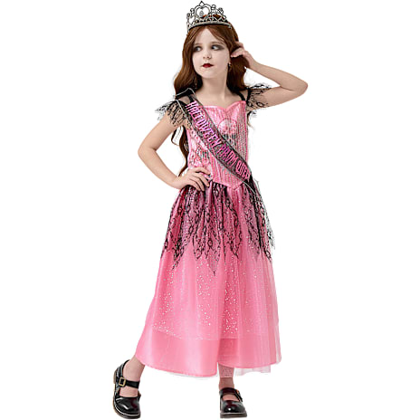Halloween zombie Prom Queen kostume str. 128