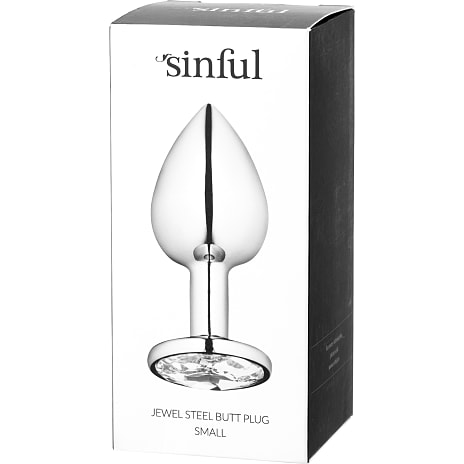 Sinful Jewel metal butt plug small 1 stk.