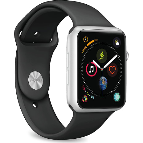 PURO Apple Watch Rem 42-44 mm S/M & M/L Sort