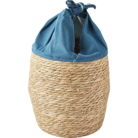 Salling Trend kurv med stoflukning blå