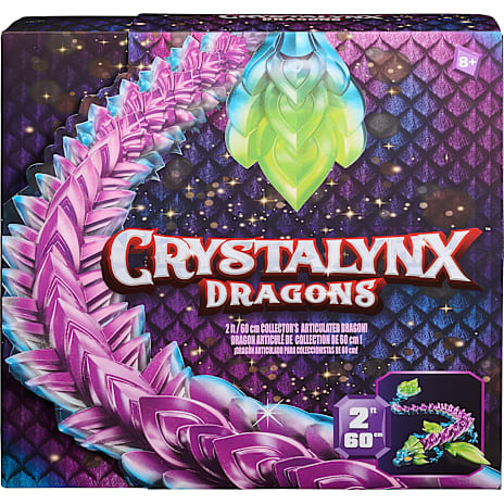 CrystaLynx Aurora Dragon 60 cm - flere varianter - assorteret 1 stk.