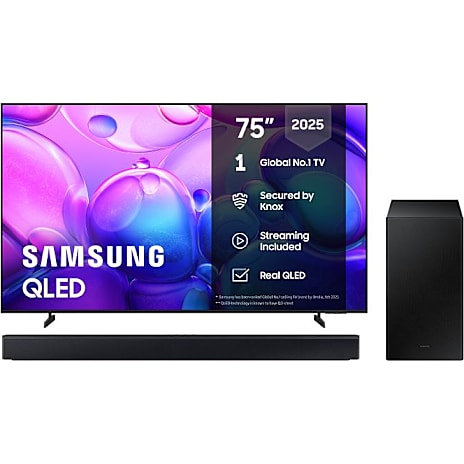 Samsung TQ75Q6F + HW-B46CF Soundbar
