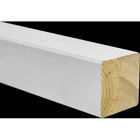 Nordic Fence Omlimet Stolpe Hvid
