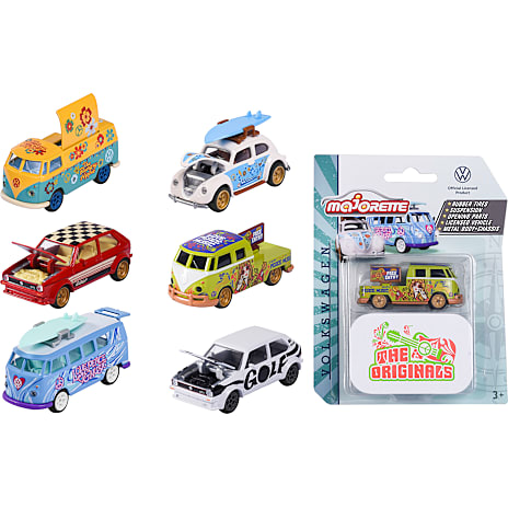 Majorette Volkswagen Originals Biler 7,5 cm Assorteret