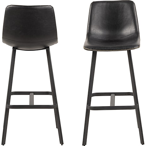 AC Design Furniture Oregon Barstol - Sort Kunstlæder