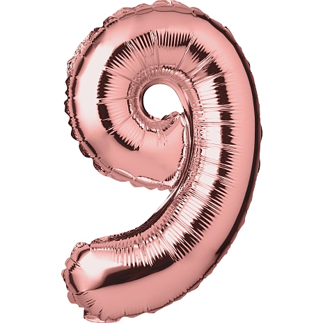 Salling Folieballon 9 Højde 35 cm Assorteret