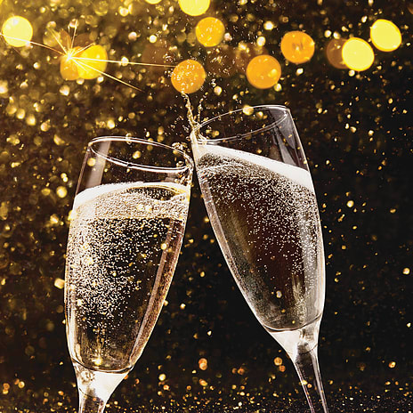 Windsor Nytårsservietter Champagneglas