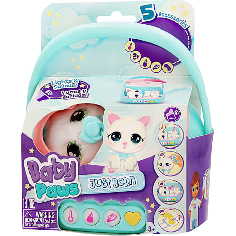 Baby Paws Interaktiv Bamse Assorteret