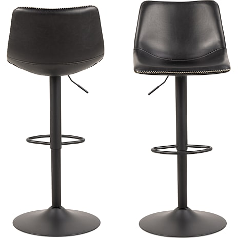 AC Design Furniture Oregon barstol - sort kunstlæder