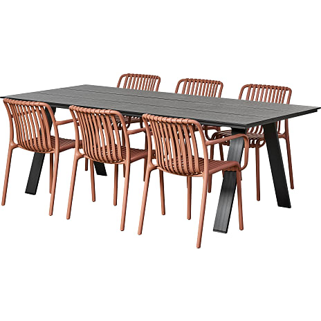 New York Bord Med 6 Messina Stole Terracotta