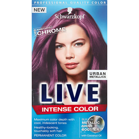 Schwarzkopf Permanent Hårfarve U69 Amethyst Chrome med Kokosolie