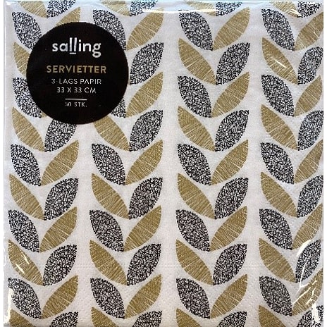 Salling mønstrede servietter 33x33 cm