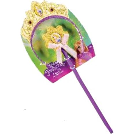 Disney Princess Rapunzel Tiara Og Tryllestavssæt