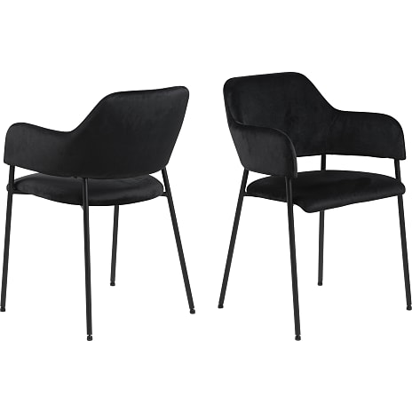 AC Design Furniture Lima spisebordsstol sort