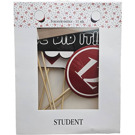 Studenter Selfiesticks 11-pak Multifarvet