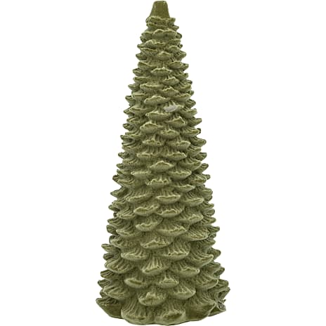Juletræ Med Velour Højde 25 cm Lysegrøn