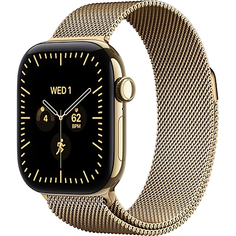 Apple Watch Series 12 GPS + Cellular 42 mm, Radian Gold titanium Milanese
