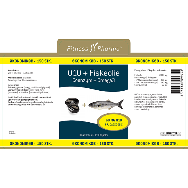 Q10 og fiskeolie omega 3