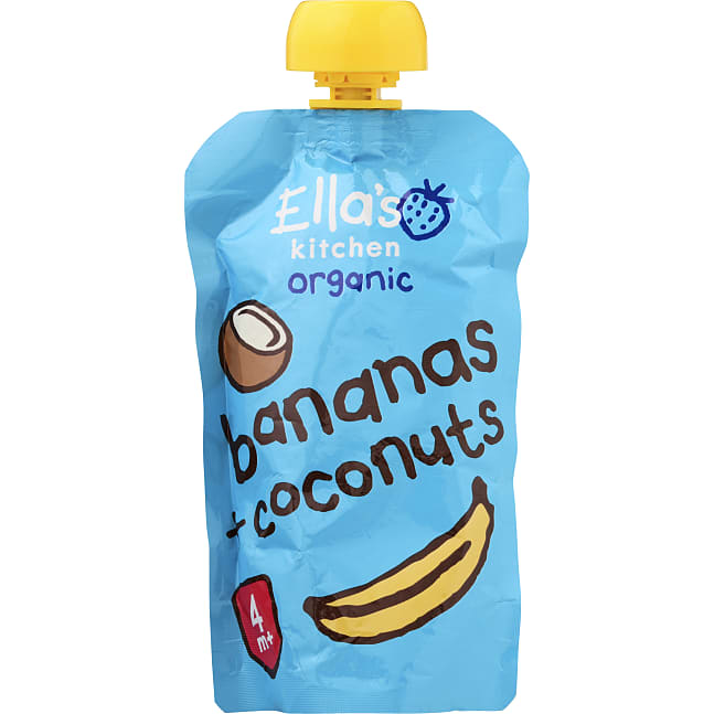Frugtmos m. banan og kokos fra 4 mdr. øko