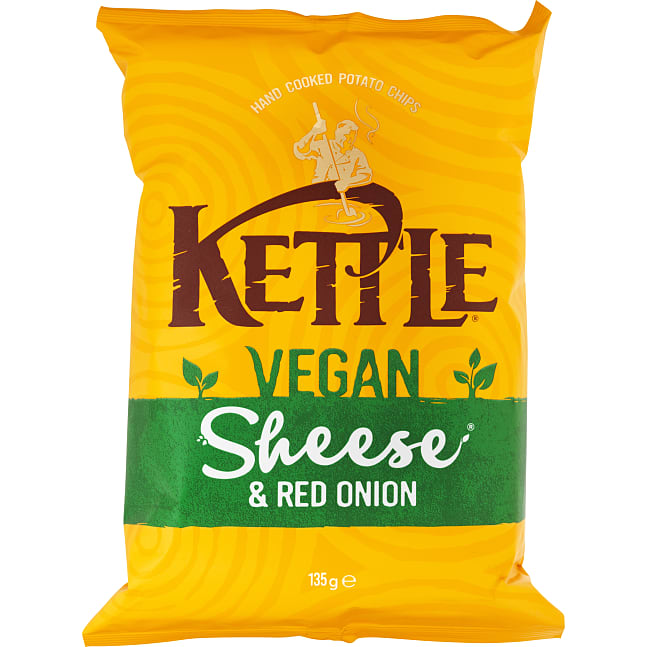 Chips m. rødløg og ostesmag veganske