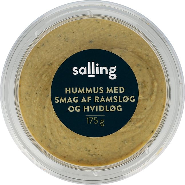 Hummus m. ramsløg og hvidløg