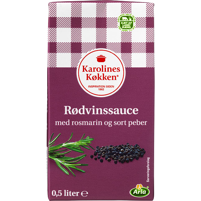 Rødvinssauce m. rosmarin og sort peber