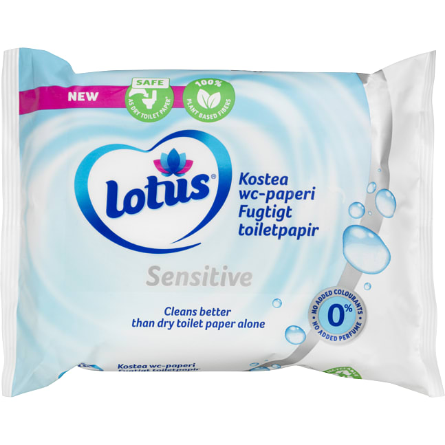 Fugtigt toiletpapir sensitiv