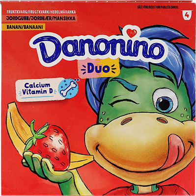 JORDBÆR/BANAN DANONINO DUO
