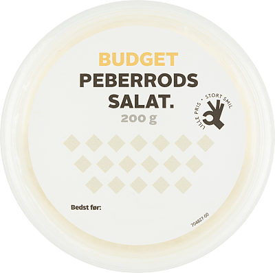 PEBERRODSSALAT BUDGET