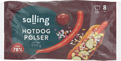HOTDOG PØLSER SALLING