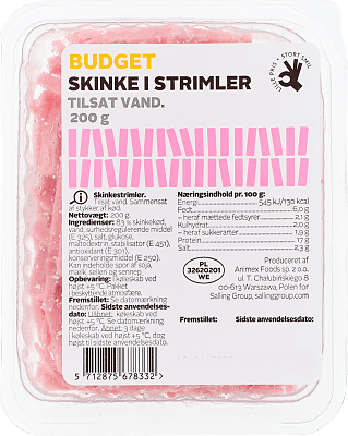 SKINKESTRIMLER BUDGET